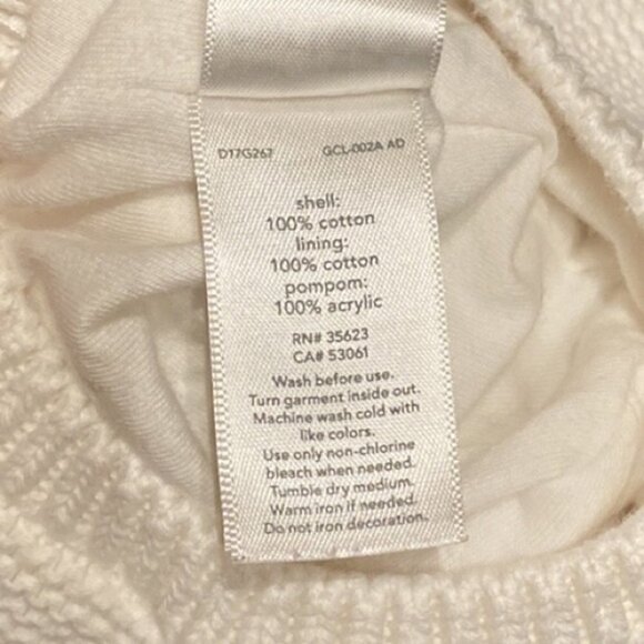 Baby beanies with mittens and pom pom Size 0-3M - Picture 7 of 9